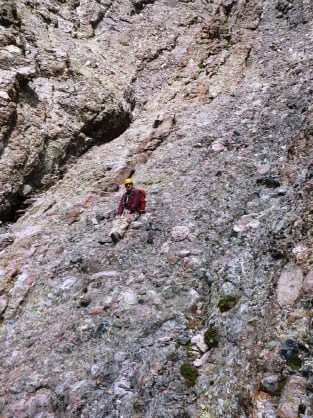 crestone needle rick camp gully resting moment finally mid east got down way