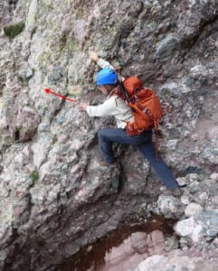 crestone fourteener climb climber