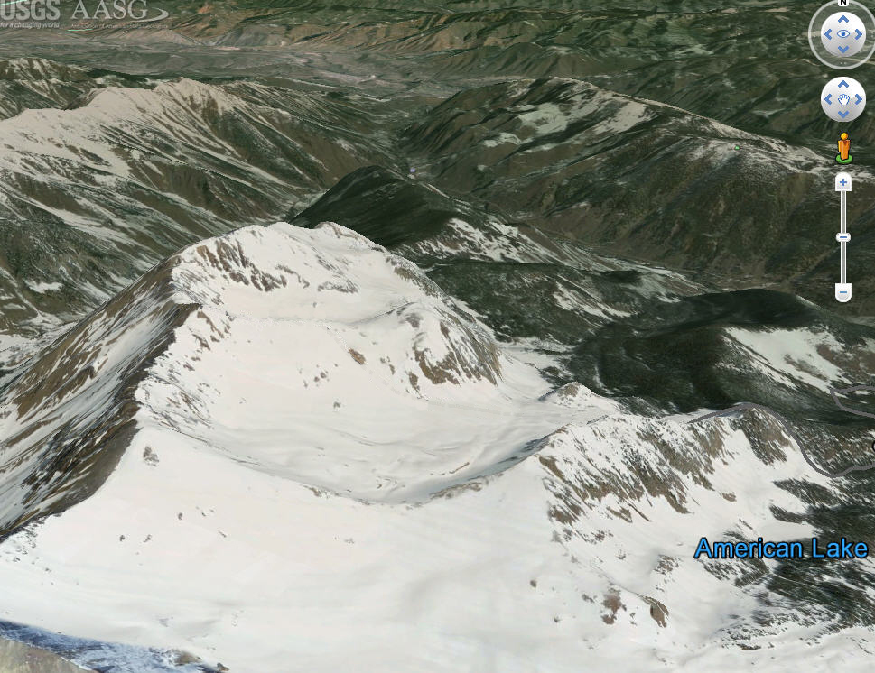 Here’s a Google Earth winter view that finally gives the picture of the three Haydens.