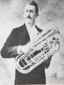 Whitlock with his Euphonium. 