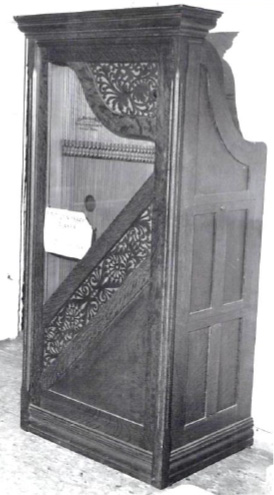 Whitlock's own Automatic Harp, Style A still in Rising Sun.