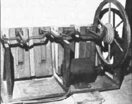 The pump for Row's Harp was kept separate in another room for maximum quiet.