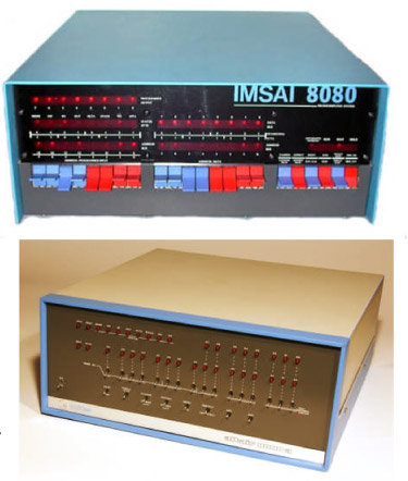 IMSAI 8080 and MITS Altair 8800. Rick Crandall collection