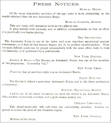 Press clippings from 1902 – 03   