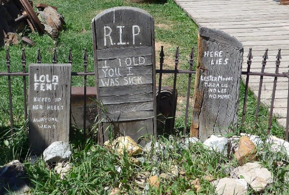 These headstones are a riot – a cemetery right in the middle of the oldest part of town.